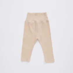 High quality kids leggings autumn cotton baby pants pit stripe middle high waist elastic solid newborn baby trousers