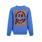 Knitted Sweater Wholesale Winter Warm High Collar Printing Knitted Pullover Men's Sweater