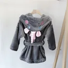 Hooded Kids Towel Custom Luxury Hooded Baby Bathrobe Microfiber Kids Animal Hooded Towel