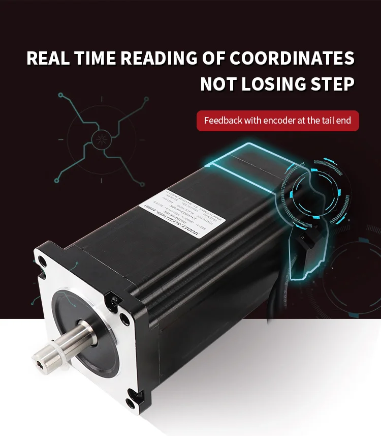 product hanpose 86eh156 hybrid closed loop stepper motor nema 34 60a 12nm 24 v 18 closed loop motor for cnc router-4