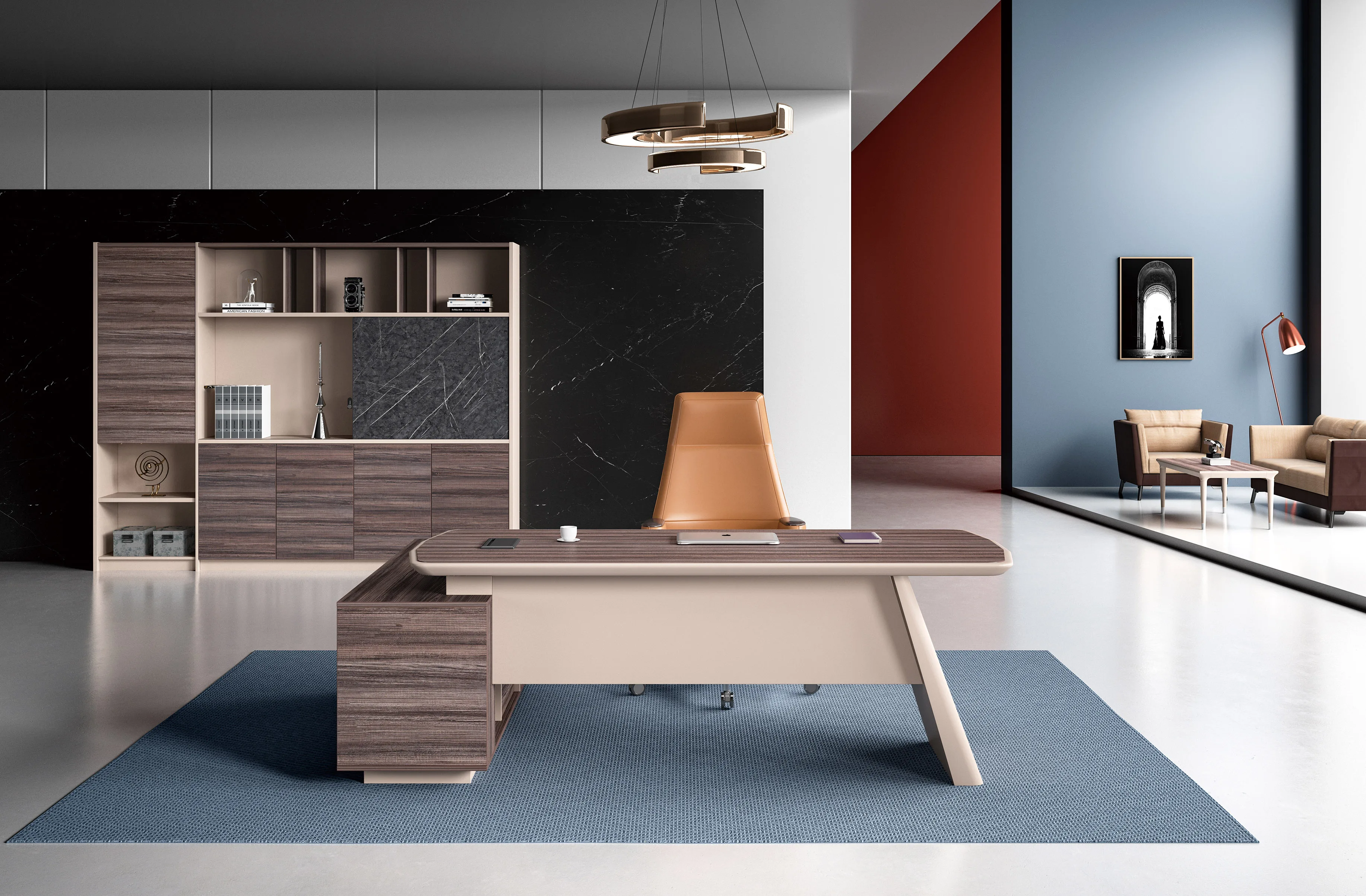 Custom large filing cabinets wood back office cabinet for manager office