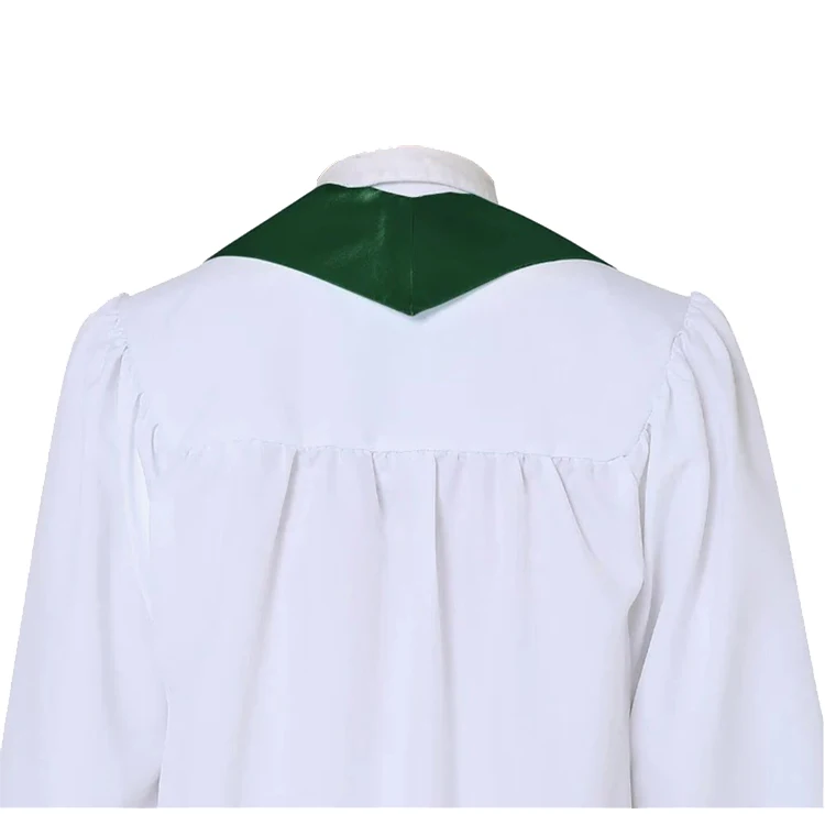 Wholesale Custom Satin Choir Stole Embroidered Cross Logo Church Traditional Choir Stole factory