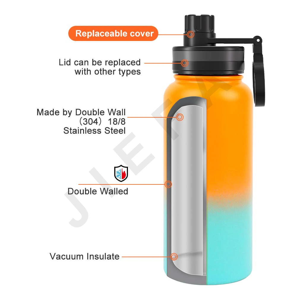 Bicycle Cheap Promotional Black New Car Nice Wide Mouth Vacuum Pink Double Walled Stainless Steel Water Bottle For Running