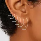 Hoop Earring Gold Goldearringshoop Classic Design Fashion New Metal Wire Hoop Earring For Women Gold Plated