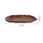 Plate Wooden Plates Hand Carved Leaf Shape Plate Wooden Pizza Plate
