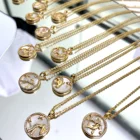 Necklace Necklace Hot Selling 18K Gold Plated Simple Fashion Personality 12 Constellation Necklace