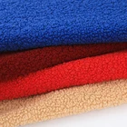 Fabric Winter Factory Direct Sale 100% Polyester Sherpa Fleece Curled Fabric For Winter Vest Scarf Earflap Shoes