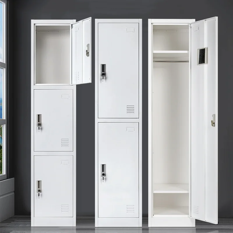 4-Door Metal File Wardrobe with Sliding Door Bedroom Furniture Home Storage Steel Filing Cabinet