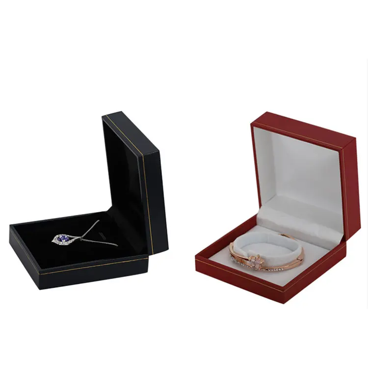 Custom logo luxury jewelry box paper design necklace ring gift set jewelry packaging box with logo with ribbon