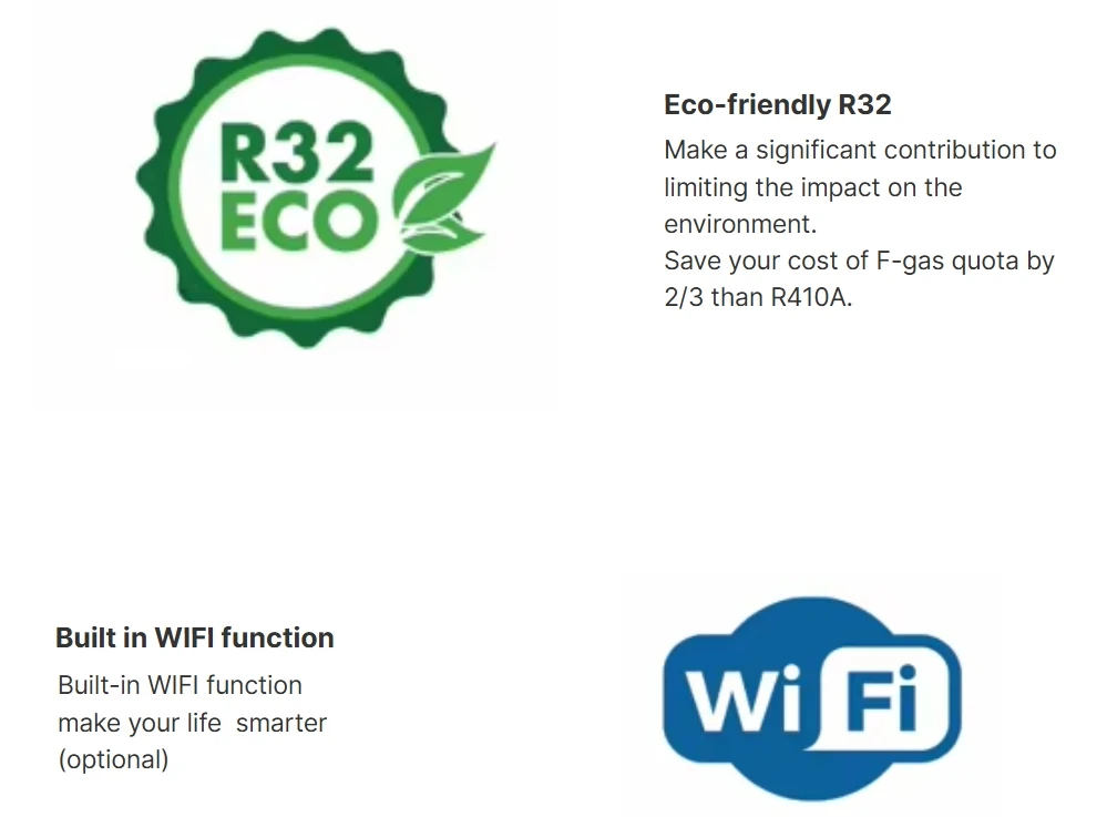 Air Source Heat Pump, R32, 7kw, 35kw - detail 8