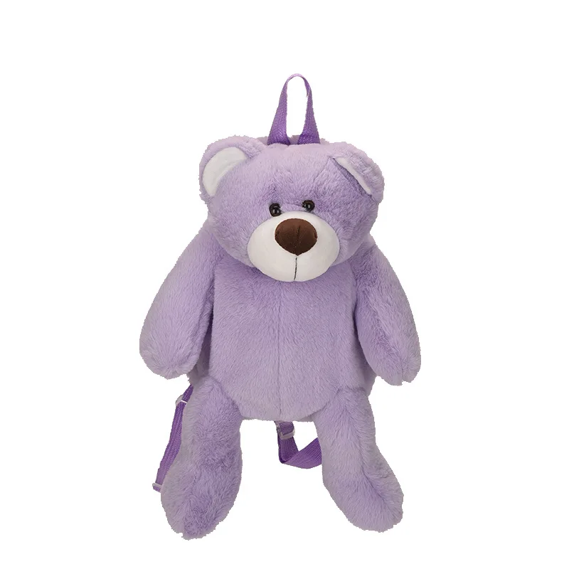 New Arrivals Little Bear Soft Plush Toy Backpack Bear Cartoon Doll Rabbit Fashion Casual Backpack School Bags Girls
