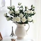 Roses 5 Colors Optional PE Foam Flower Garden Simulation Flowers 5 Flowers Wholesale Roses
