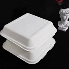 Large Food Container 10x10inch Large Restaurant Take Out Disposable Food Packaging Container