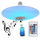 Led Light Ledled 20W Bluetooth Speaker Bulb E27 RGB White Smart Led Ceiling Light APP Remote Control For Home