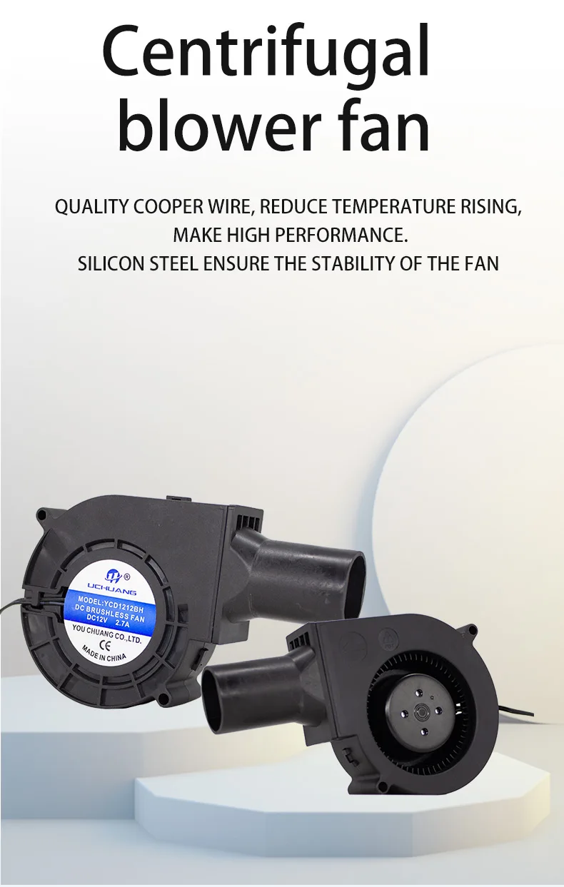 Centrifugal Blower, YC9733, 97x97x33mm, 12V, 24V - detail 6