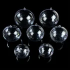 Ball Openable Immortal Flower Pendant Hollow Clear Christmas Ball Transparent Plastic Ball Festival Decoration Ball