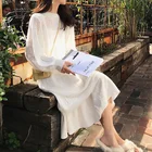 Knit Dress New Soft Loosetwo-piece Sweater Skirt Suit Crochet Rufflet Korean Knit Dress