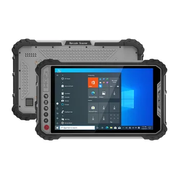 W801 FHD Waterproof Built-in NFC 1D/2D Barcode Scanner Fingerprint UHF RFID 8GB+256GB 4G LTE Rugged Industrial Windows Tablet PC