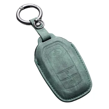 Leather Car Key Case Cover Keychain For Toyota CHR Hilux Fortuner Land Prius Cruiser 200 Camry Corolla Crown RAV4 Highlander