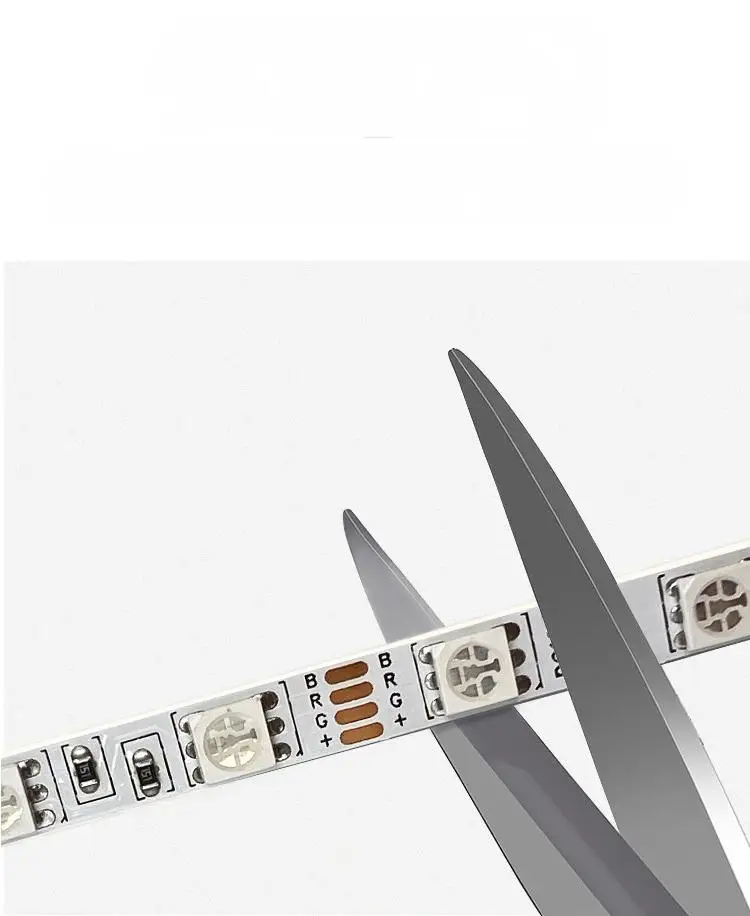 5V RGB LED Strip Light Powered 60LEDs Flexible SMD 5050 for Mirror, Kitchen Cabinet, Bedroom, Christmas Decor