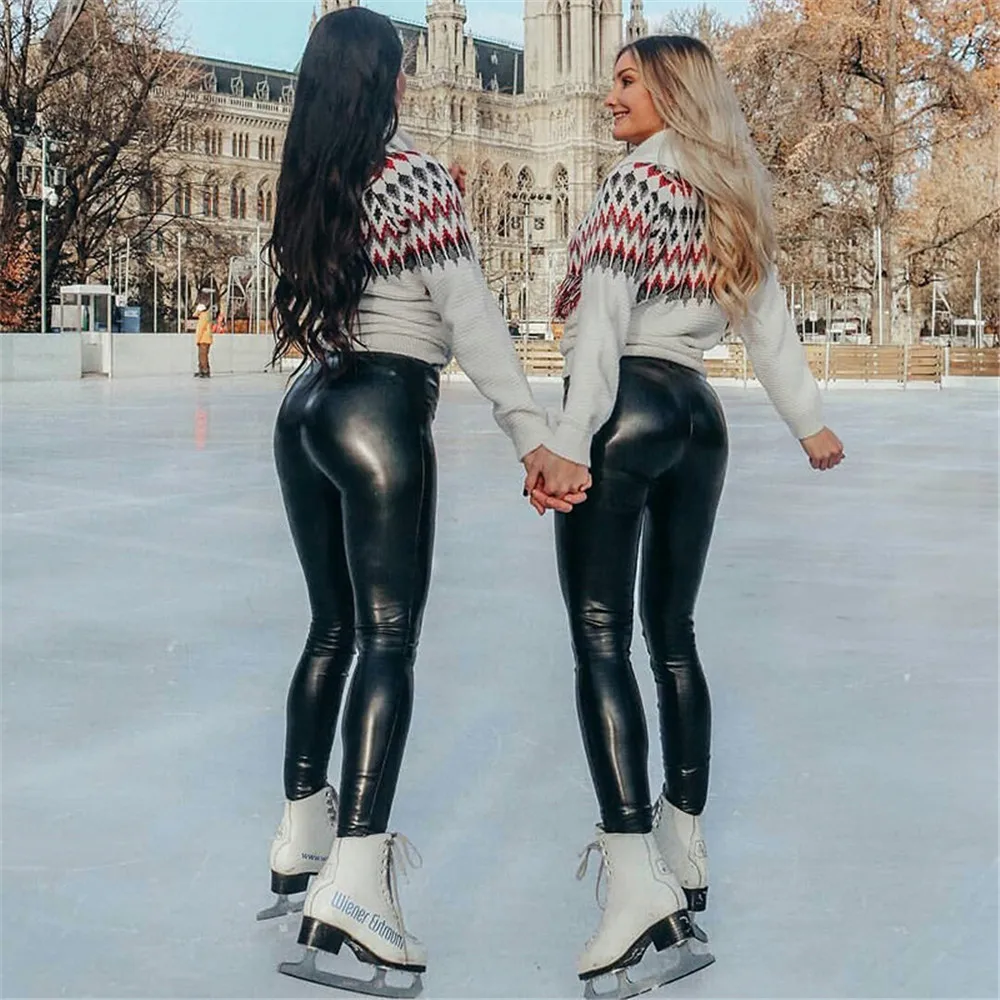 Sexy Punk Leather Pants Trackless 