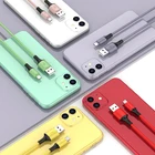 Hot Sale Factory Colorful Kabel Mirco Usb C Charging Fast Data Charger Liquid Silicone Type C Mobile Phone Cord