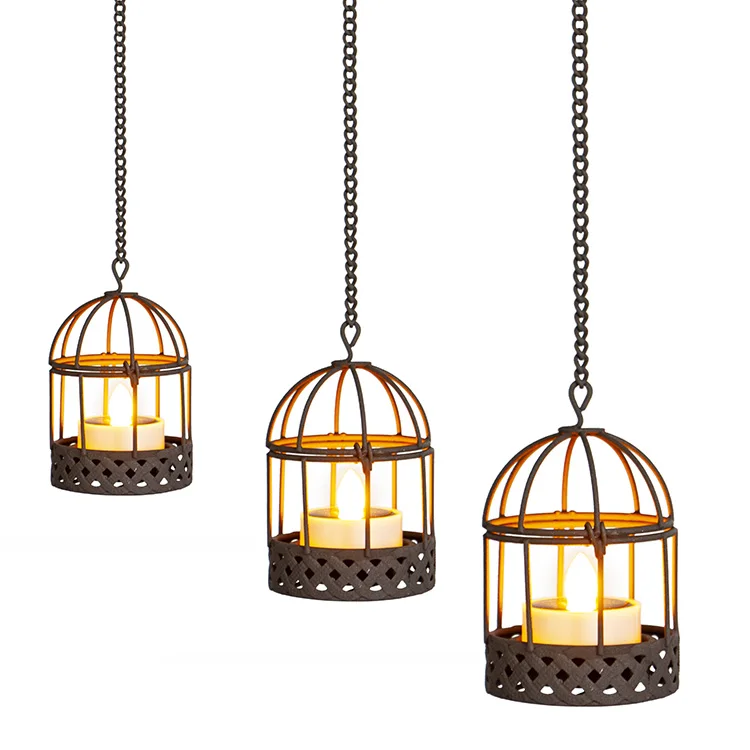 hanging solar tea lights