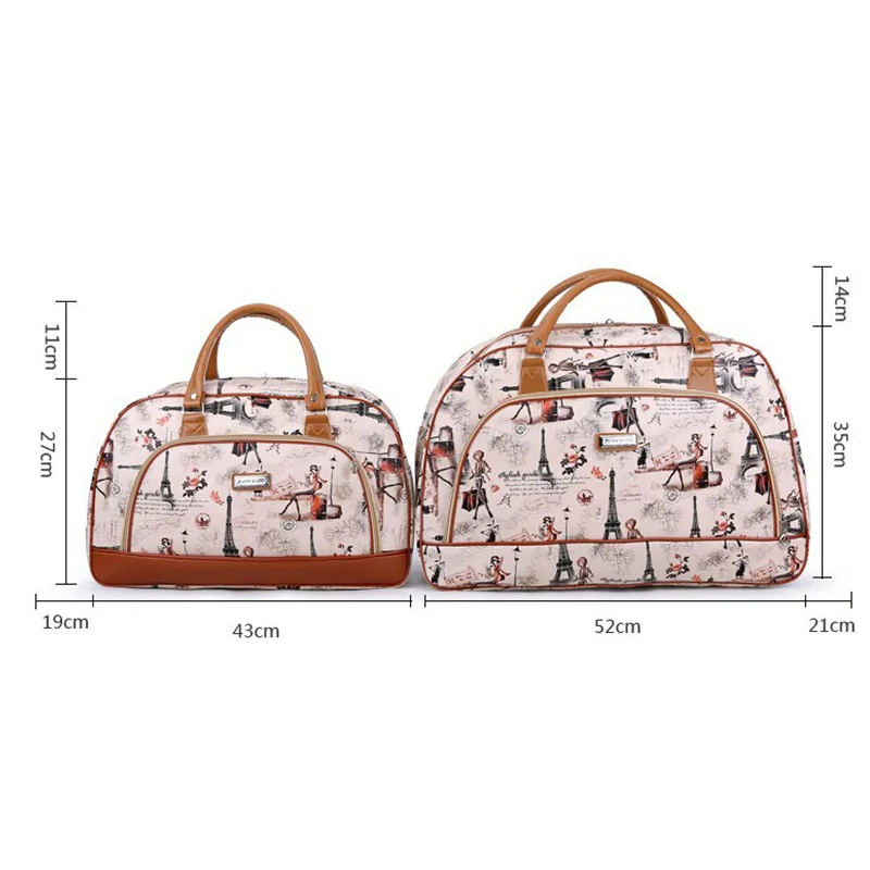 Women Travel Bags Pu Leather Waterproof 
