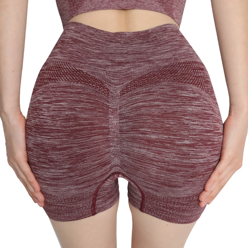 Wholesale Gym Push Up Butt Lift Bike Shorts For  Women Yoga Pant Sport Workout High Waist Mesh Short Yoga Legging