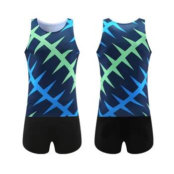 Customize Sports Team Marathon Suit Quick Dry Sleeveless Running Clothing Sublimation Track And Field Training Uniforms
