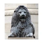 Lion Statue Lion Customizable Life Size Big Lion Carving Sculpture Resin Lion Statue For Outdoor Garden Decoration