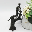 Brass Arts Casting Brass Metal Cast Iron Arts And Crafts Home Decor Fishing Sculpture Bronze Sculpture
