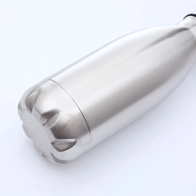 new Double wall stainless steel insulated water bottle logo sport bottle for outdoor metal car