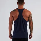 Wholesale Sports Sleeveless Cotton Vest Fit Gym Mens Muscle Stringer Bodybuilding Fitness Running Custom Logo Tank Top