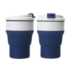 550ml Silicone Folding Collapsible Travel Drink Bottle Water Bottles Popular Style Water Jug With Custom Logo