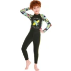 Kids Beachwear Girls Kids Swimsuit 1 Piece Swimwear Set Ruffle Falbala Beachwear Bathing Suits