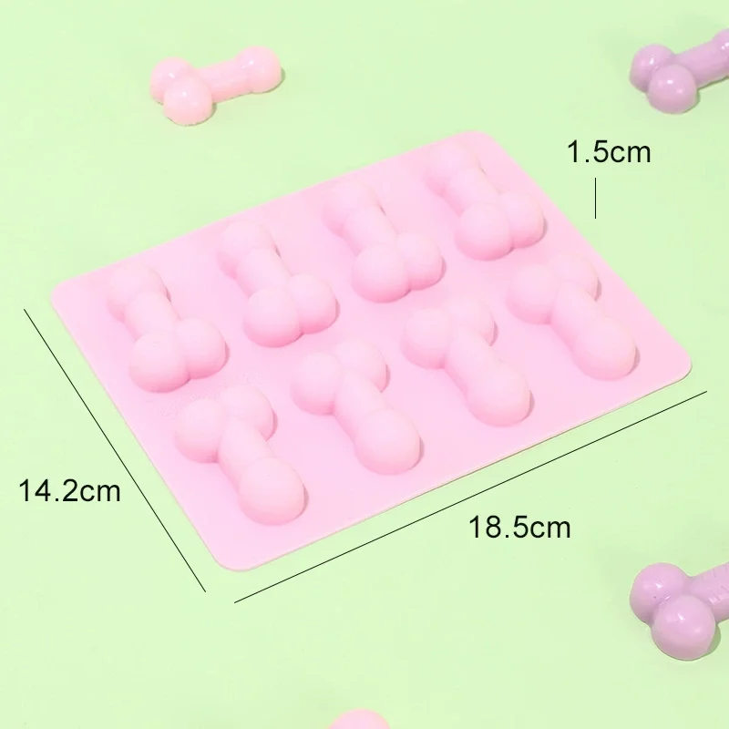 2023 new arrival Funny Baking Pan Decorating Baking Chocolate Fondant Mould Ice Cube Trays for Birthday Single Party