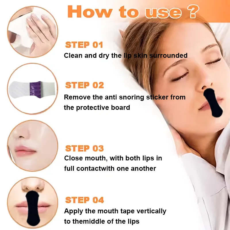 product breathable mouth tape strong hold and irritation free adhesion gentlecomfortable mouth sleep strips for sensitive skin-8