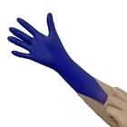 Industrial Grade 9 Inch 12 Inch 3 Mil 4 Mil 6 Mil Powder Free Black Blue Nitrile Gloves For Electronic Industry
