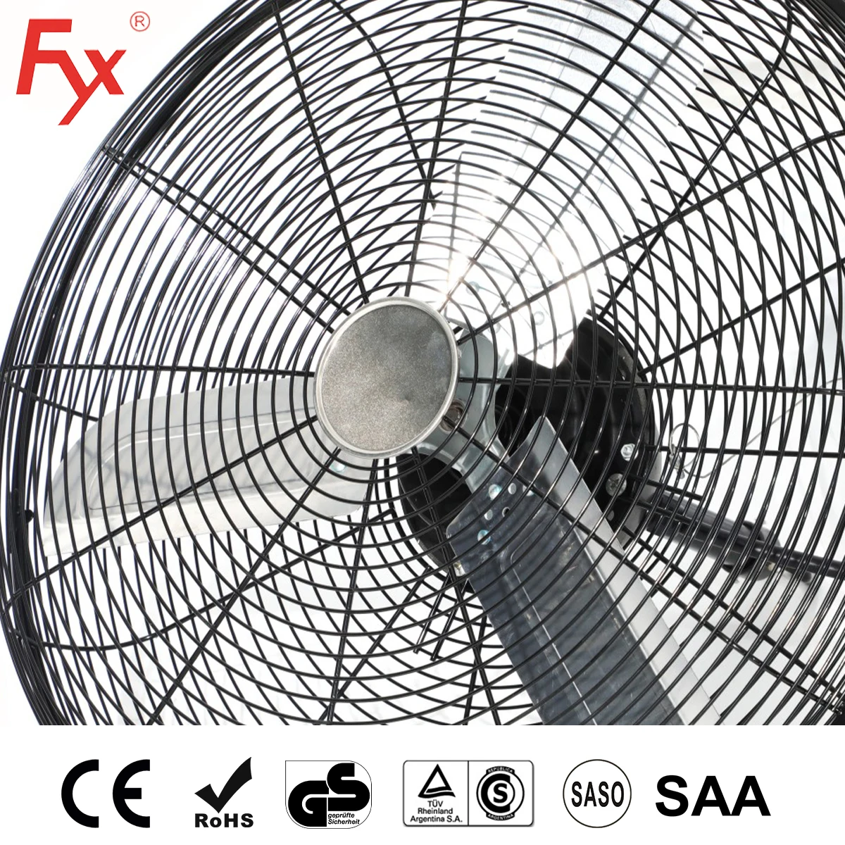 Industrial Wall Mounted Fan, Ceiling, Electric, Metal - detail 12