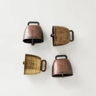Antique Metal Iron Antique Imitations Coppery Ringing Cow Bell Electroplating Process Customized Hardware Bell