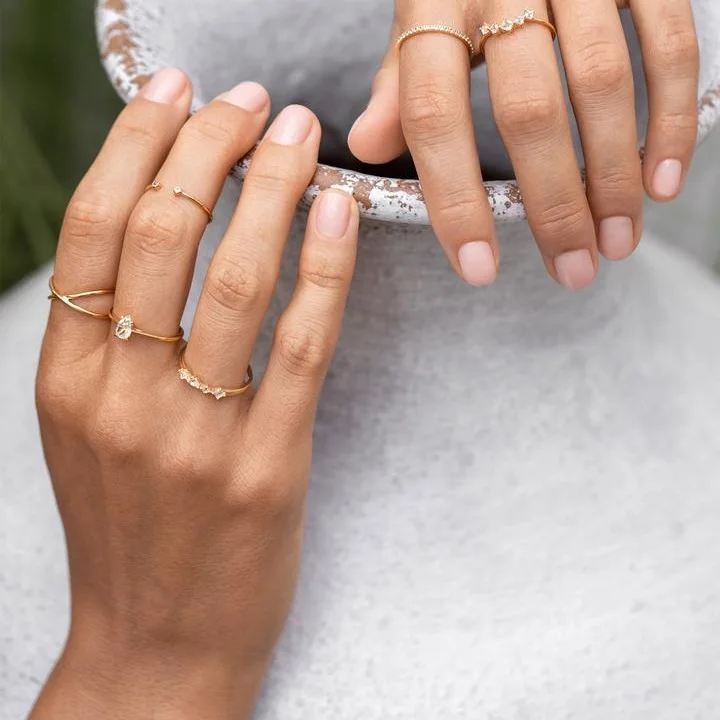 纯银休闲简约戒指女银手指原装925十字戒指