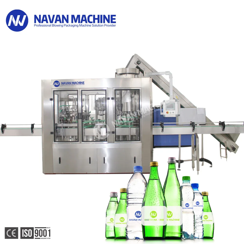 Turnkey Solution Automatic Glass Bottle Soda Water Filling Machine supplier