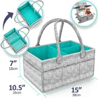 Baby Bag Baby Bag Organizer Baby Backpack Felt Diaper Caddy Changing Bag Collapsible Baskets
