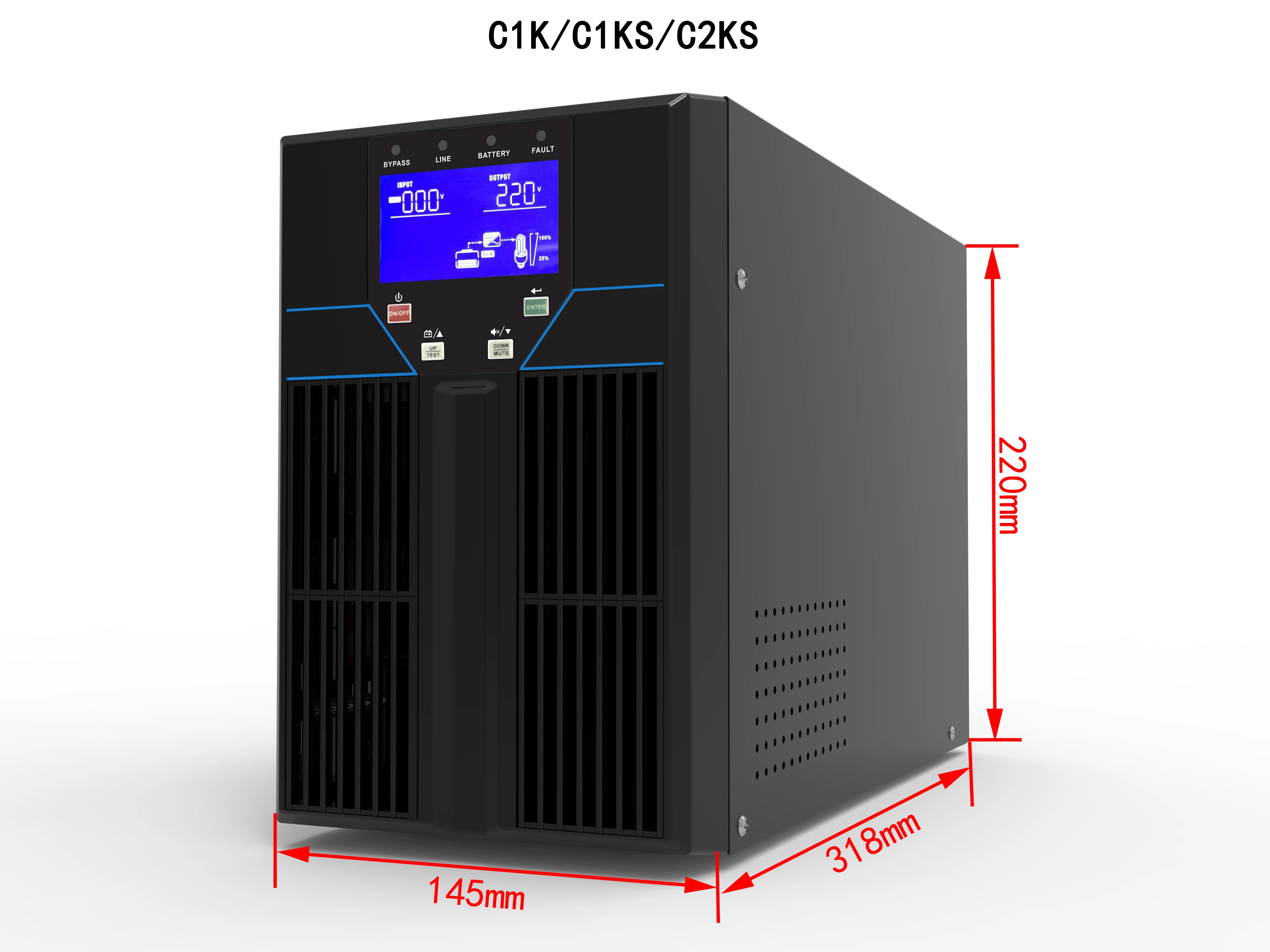High Quality Pure Sine Wave 2KVA 5KVA Online Uninterrupted Power Supply UPS With Battery Inside(图5)
