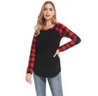 Long Tunic Plus Size Long Sleeve Elbow Patch Tunic Buffalo Plaid Shirt Womens