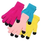 Gloves Children Custom Children Girls Plain Blank Acrylic Knitted Smart Glove Boy