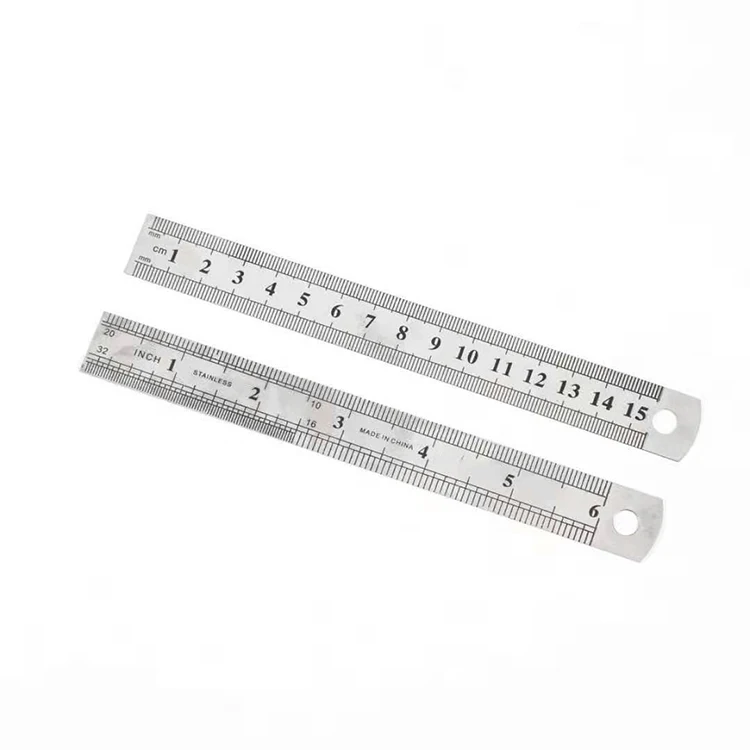 4 Colour Stainless Steel Pocket Rulers Metric Engraved Scale As Bookmark OF 