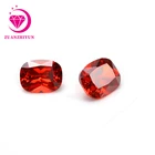 Loose Cubic Zirconia Lowest Price Loose Gemstone Cushion Cut Orange Color Cubic Zirconia Stones CZ