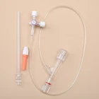 Percutaneous Transluminal Coronary Angioplasty Surgery Intervention Material Y Connector Set With 25cm Conntecting Tube